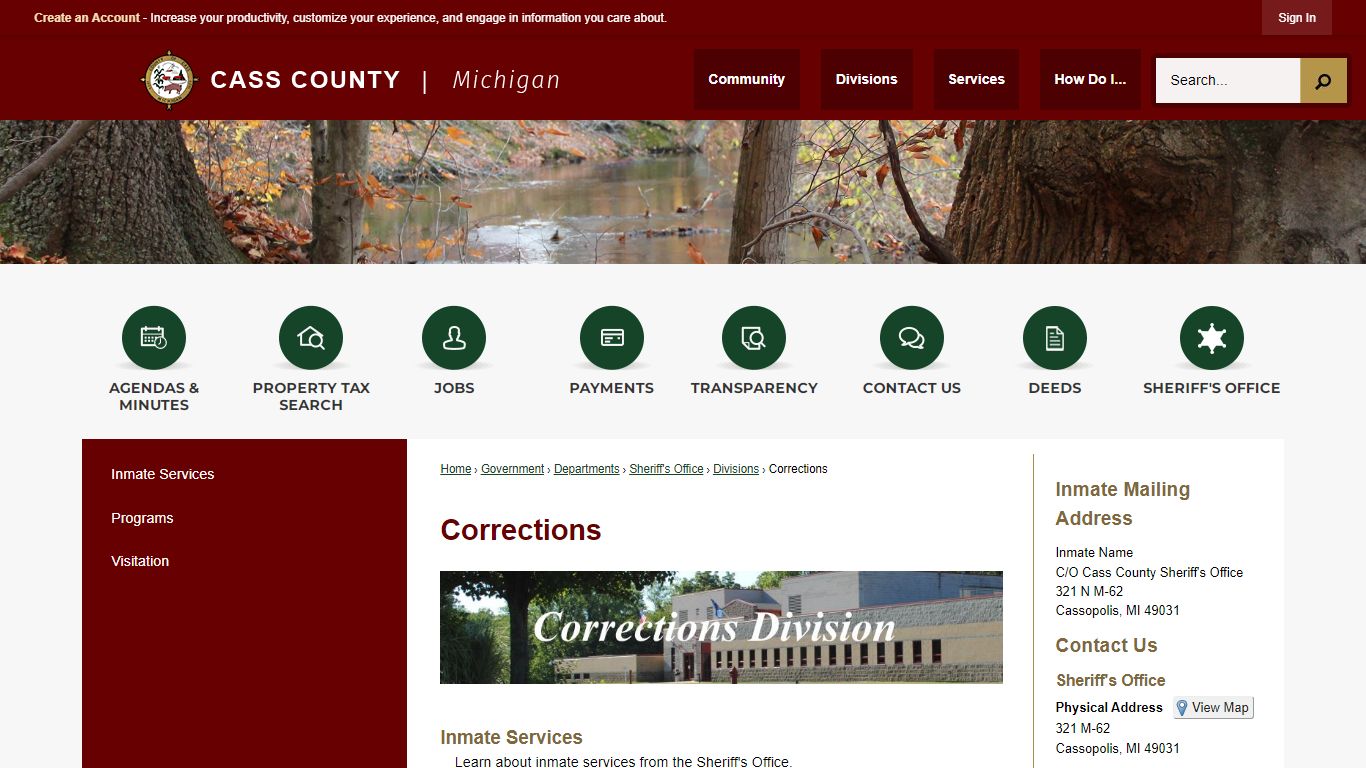 Corrections | Cass County, MI