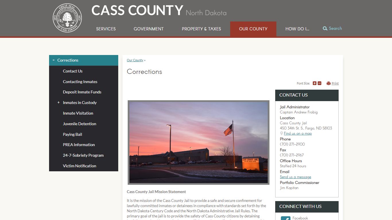 Corrections | Cass County, ND